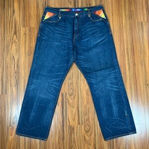 COOGI Blue Jeans with Multicolor Accents